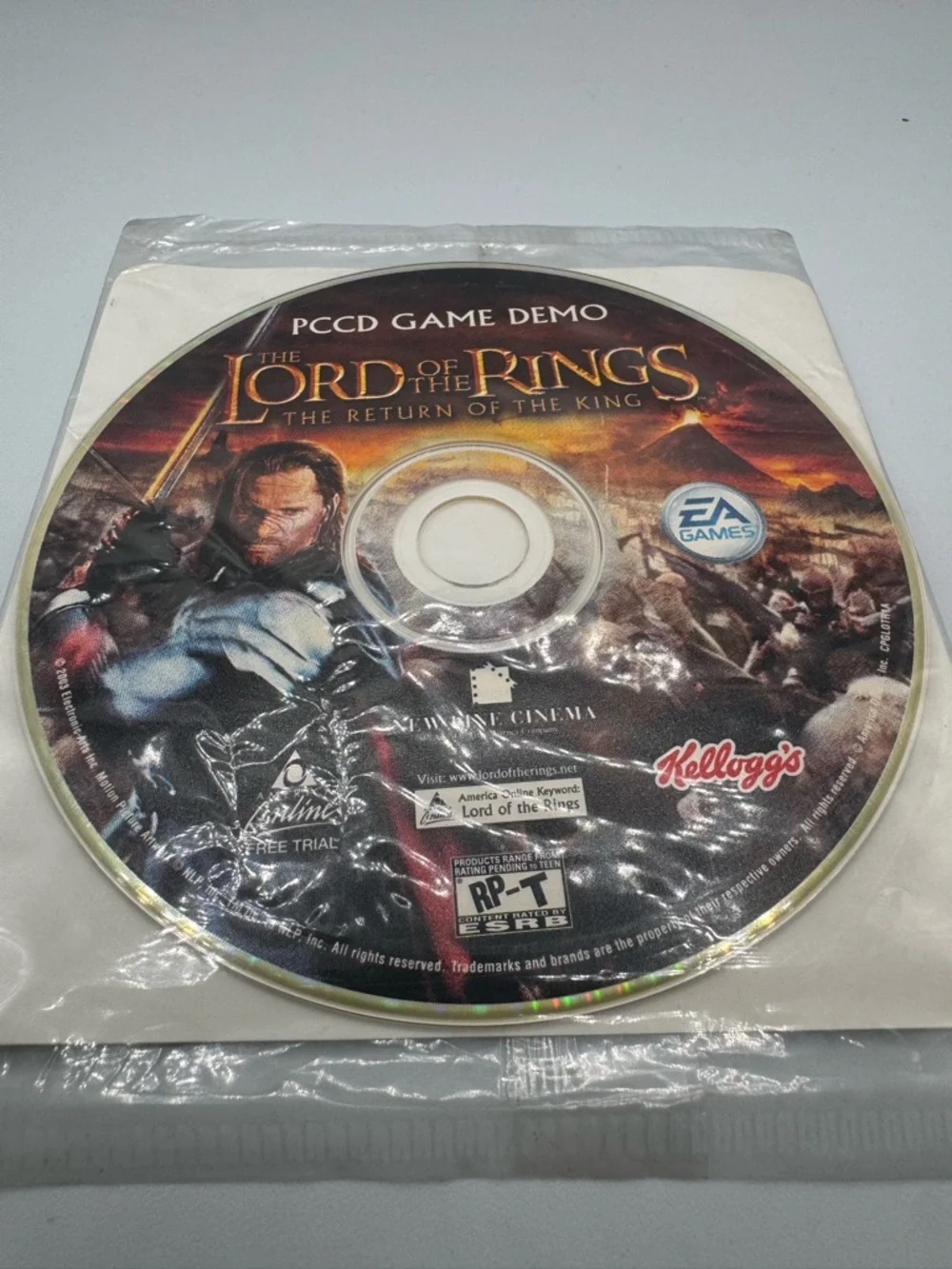 Lord of the Rings: The Return of the King (PC, 2003) Game Demo by Kellogg's